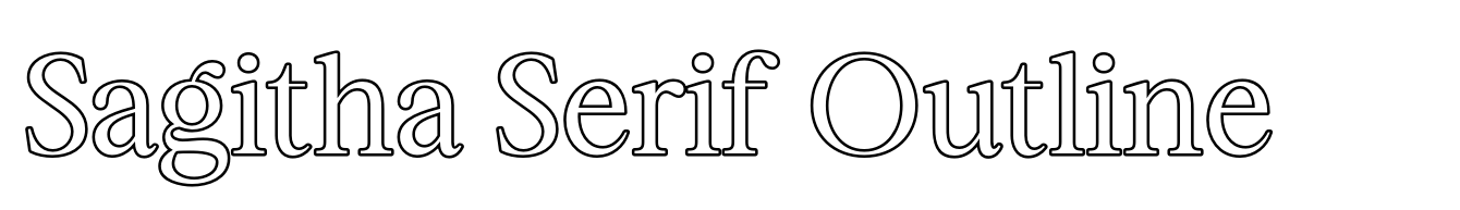 Sagitha Serif Outline